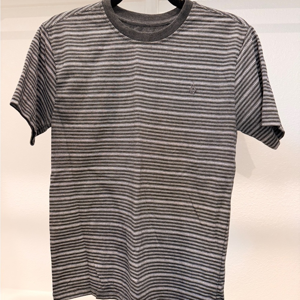 Volcom Gray Striped Kids Tee